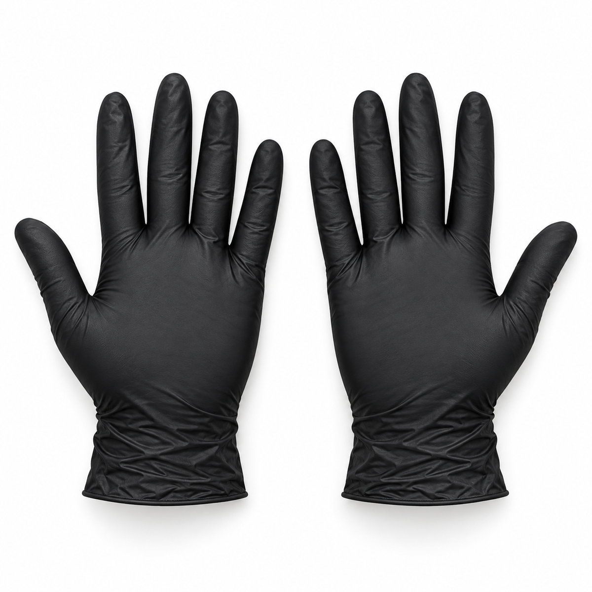 GTT Black Nitrile Disposable Gloves, Medium — 1 Pair