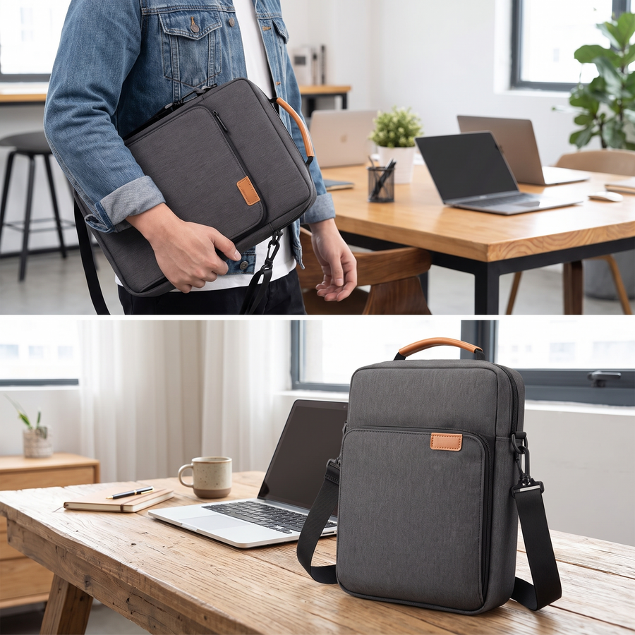 Padded Tablet Shoulder Bag – lifestyle view