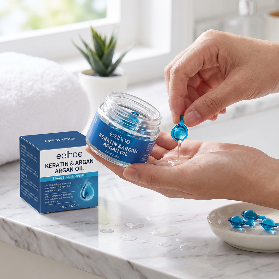 Keratin Vitamin Hair Essence Capsules – lifestyle view