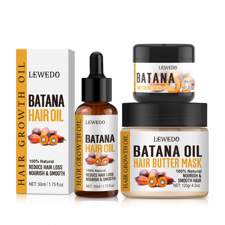 Batana Oil Hair Conditioner Set – white background