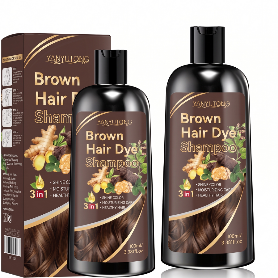 Plant-Based 3-in-1 Color Depositing Shampoo – white background