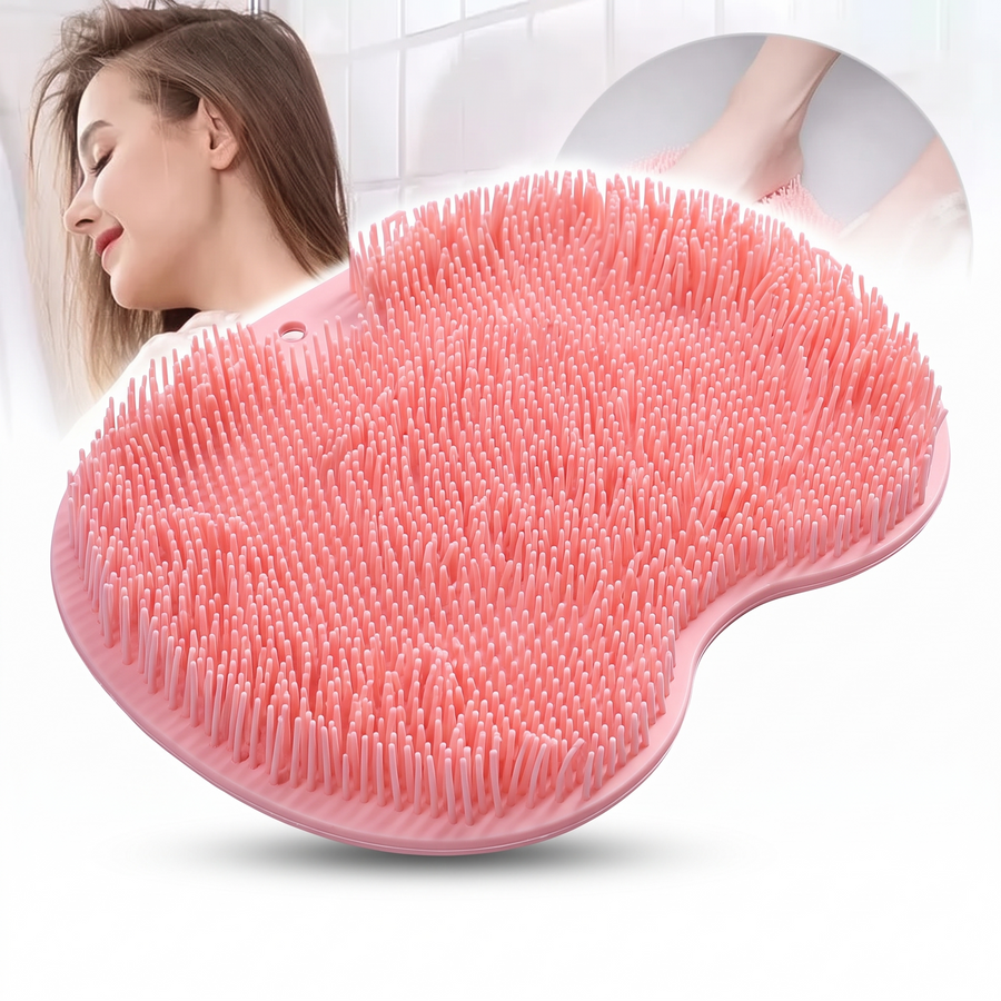 Suction Cup Foot Scrub Massage Brush – white background