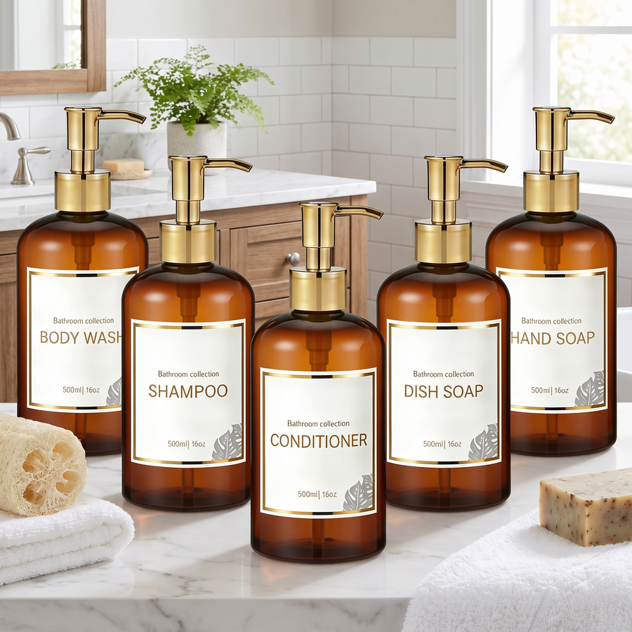 Refillable 500ml Soap & Lotion Dispenser – lifestyle view