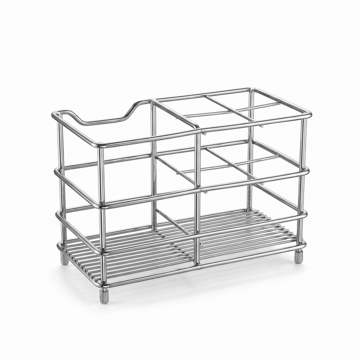 5-Slot Freestanding Stainless Steel Toothbrush Holder - product image 1