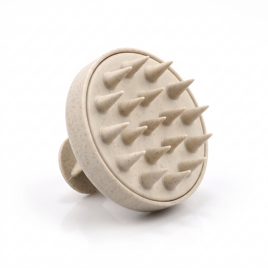 Silicone Scalp Massage Shampoo Brush – white background