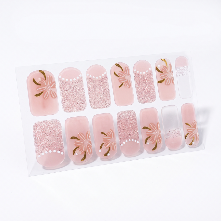 Semi-Cured Gel Nail Polish Strips – white background