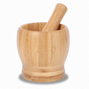 Leeseph Bamboo Mortar & Pestle for Herbs, Spices & Garlic - product image 1