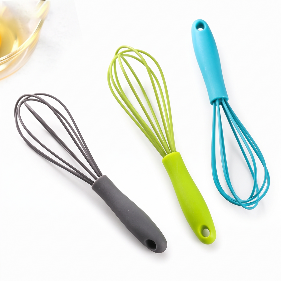 Mini Silicone Hand Egg Beater – white background