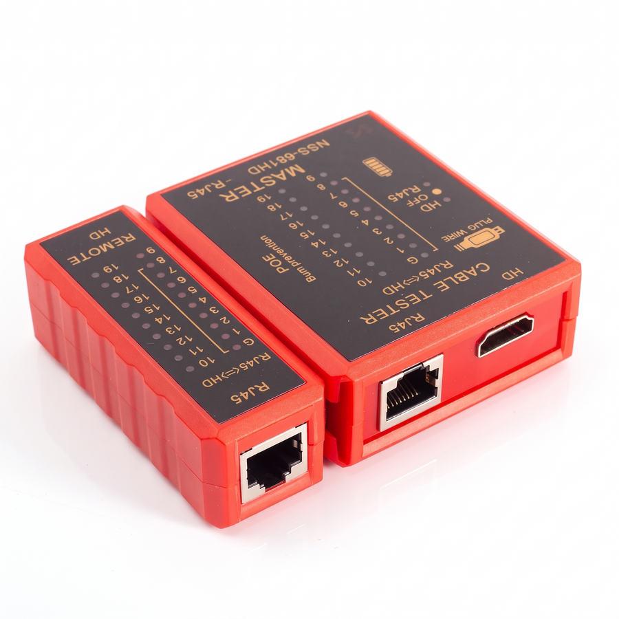 Multi-Port HDMI RJ45 Cable Tester – white background
