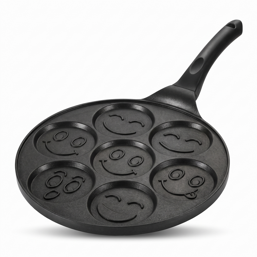 Non-Stick Multi-Hole Pancake Pan – white background