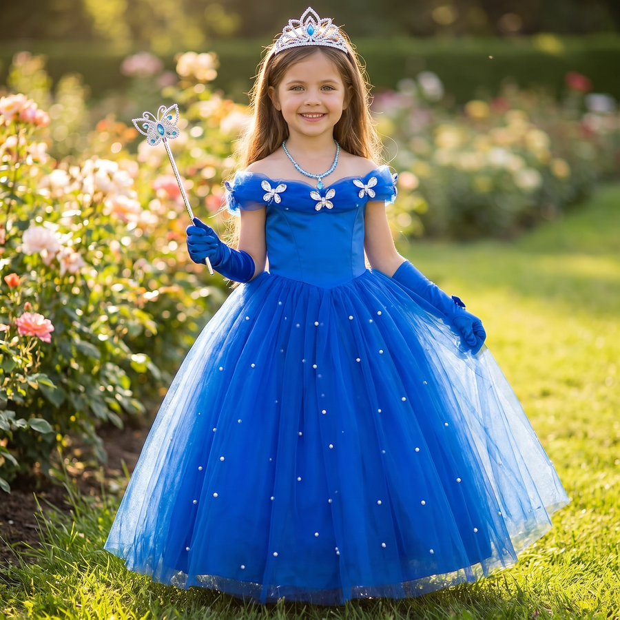 Kids Princess Costume Party Dress – lifestyle view