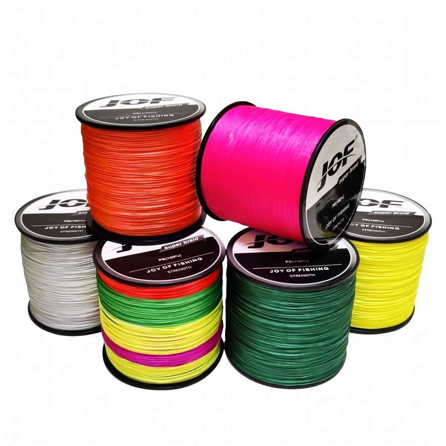 JOF Braided PE Fishing Line – white background
