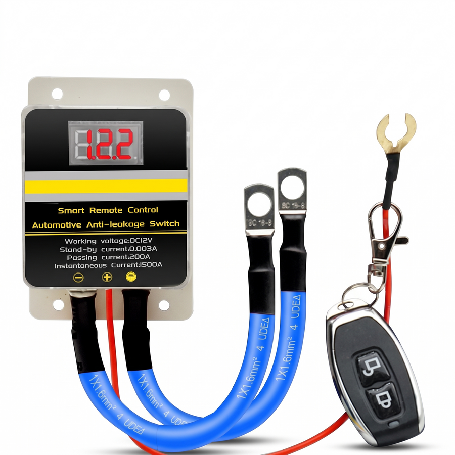Wireless Car Battery Cutoff Switch – white background