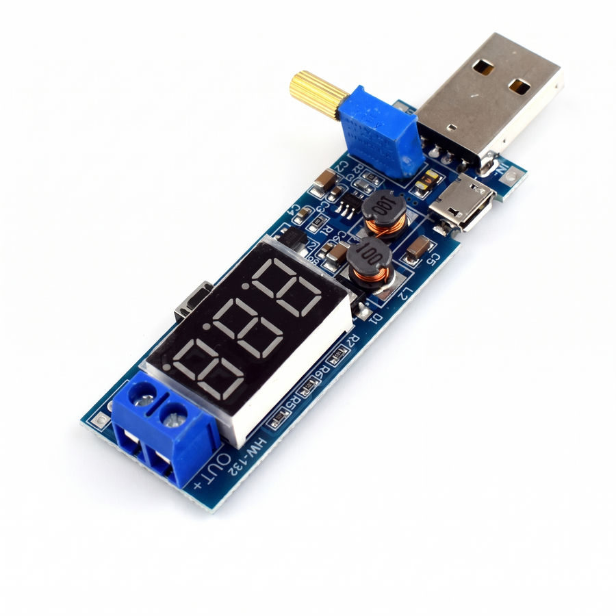 USB Boost Buck Converter Module – white background