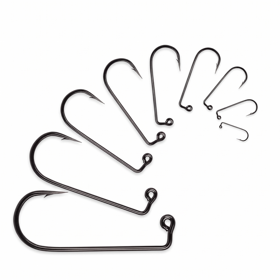 90-Degree Aberdeen Jig Fishing Hooks – white background