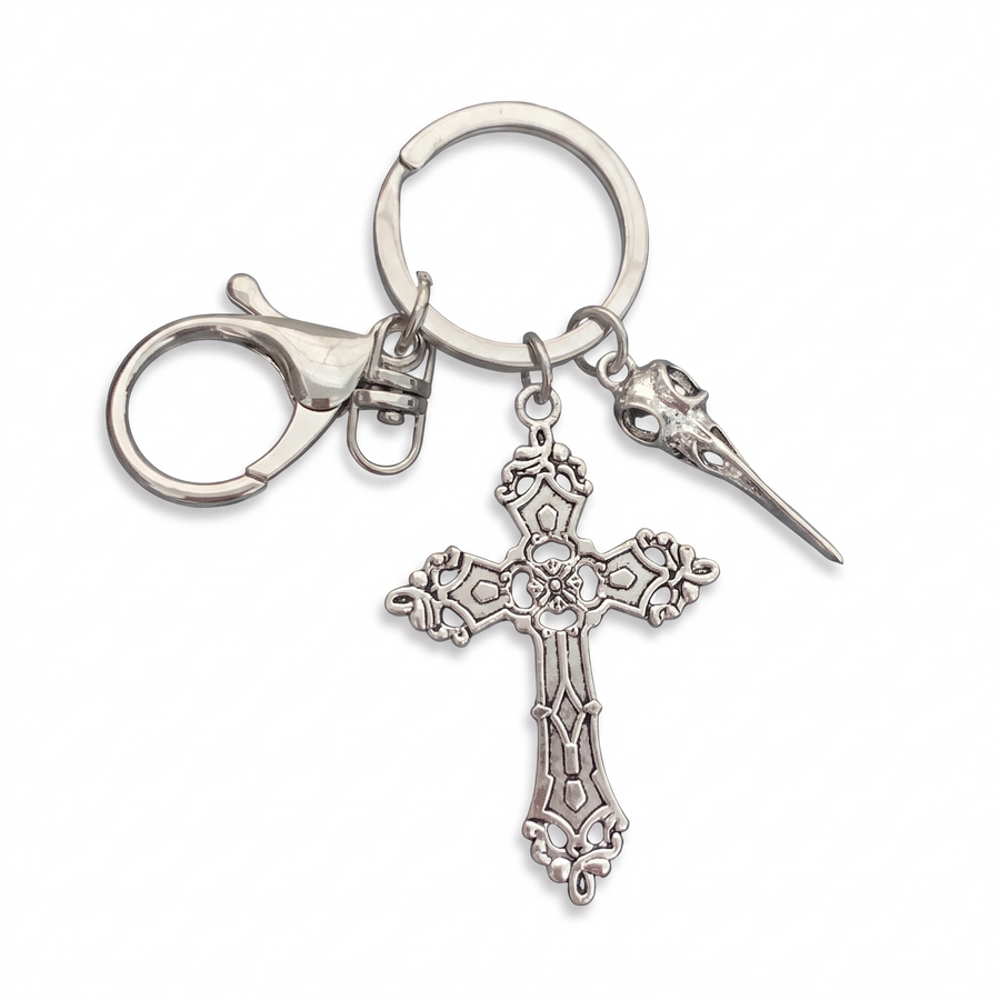Religious Cross Keychain – white background