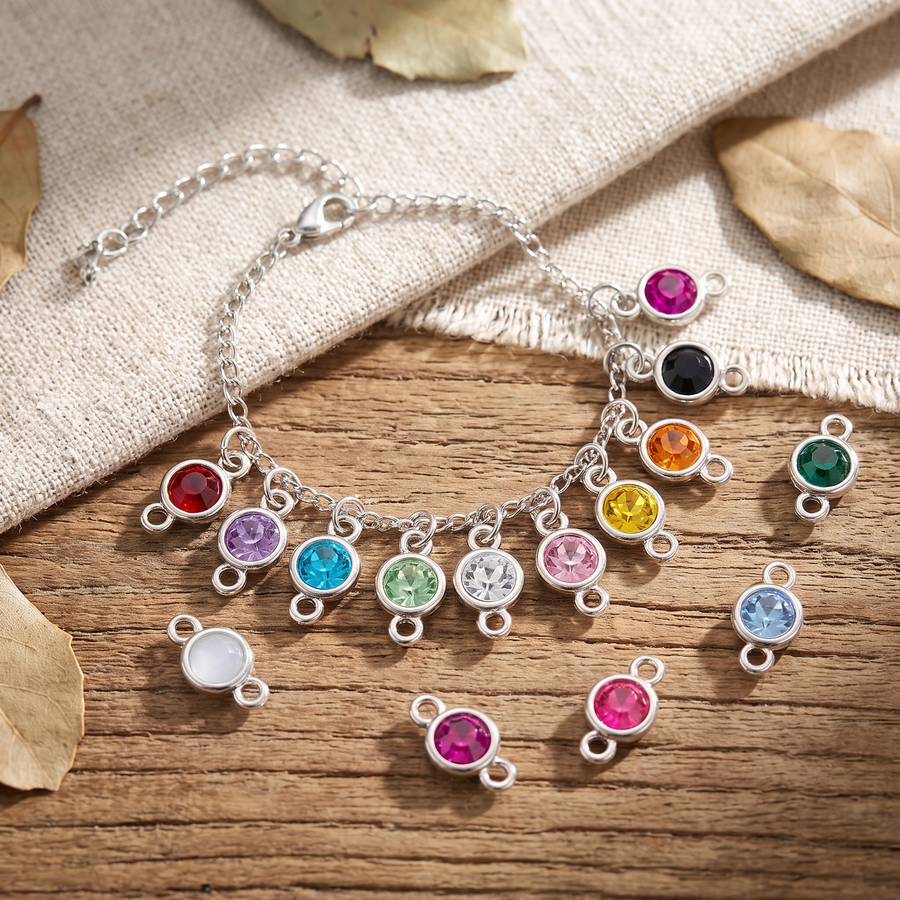 Acrylic Birthstone Charms, 12-Pack – lifestyle view
