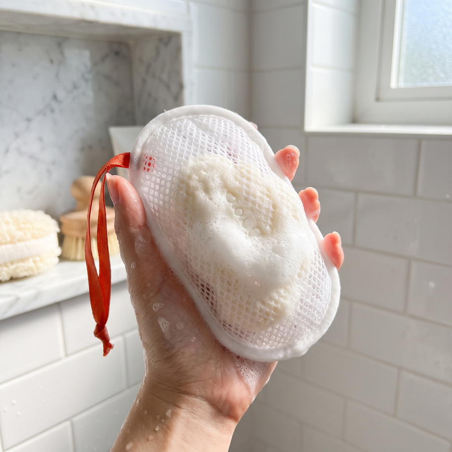 Foaming Soap Net Bag – lifestyle view