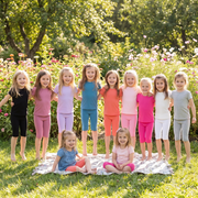 Candy Color Modal Girls Knee-Length Leggings – lifestyle view