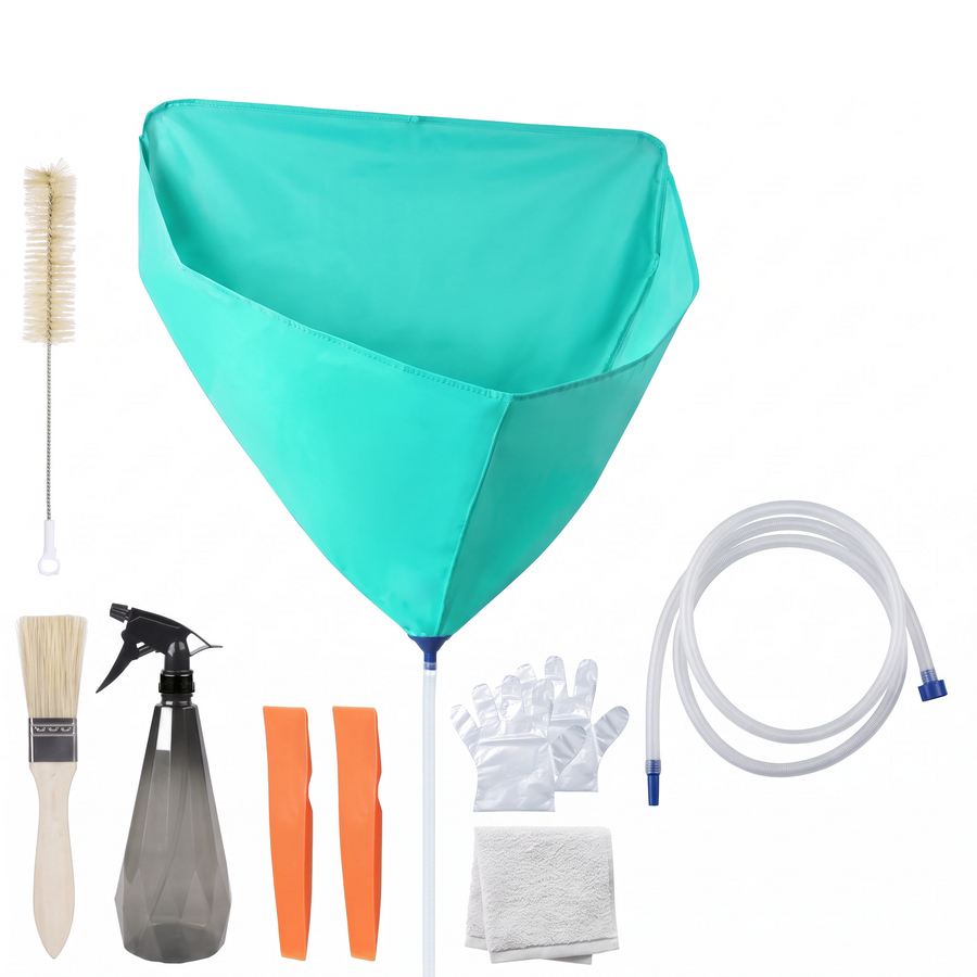 Air Conditioner Cleaning Tool Kit – white background