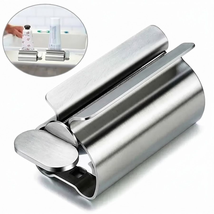 Stainless Steel Toothpaste Tube Squeezer – white background