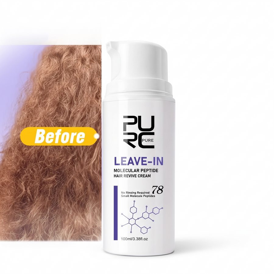 Keratin Leave-In Hair Treatment Cream – white background