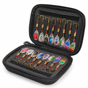16-Piece Spinner Bait Fishing Lure Set – white background